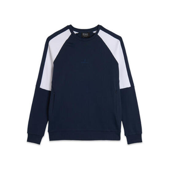 Felpa girocollo con blocchi di colore