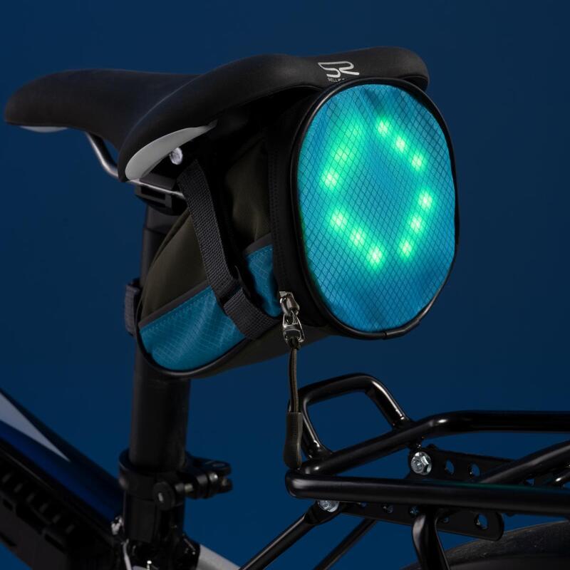 LEDSADDLE Sacoche de selle pour vélo avec indicateur clignotants LED