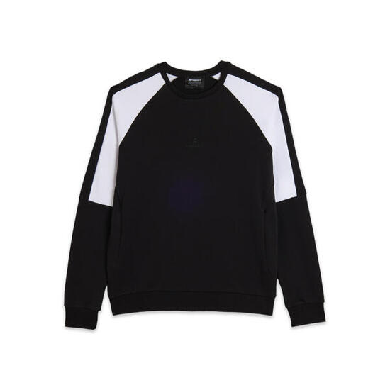 Felpa girocollo con blocchi di colore