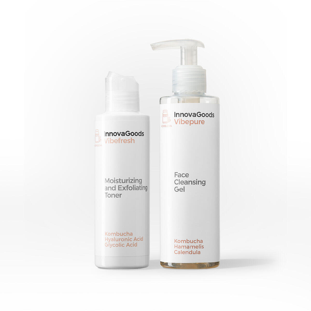 INNOVAGOODS Kit Due Prodotti Pulizia Viso InnovaGoods Gel Detergente Viso 200 ml