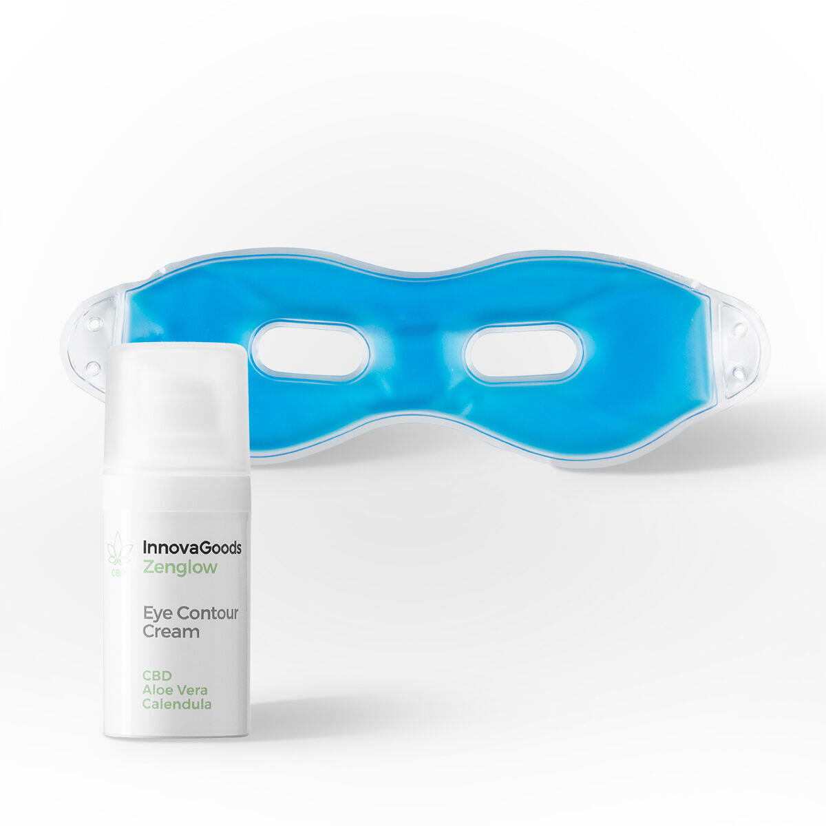 Pack tratamento relaxante para contorno dos olhos innovagoods máscara de gel rel