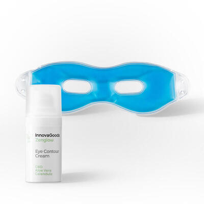 Pack Tratamiento Relajante Contorno de Ojos InnovaGoods Antifaz de Gel Relajante