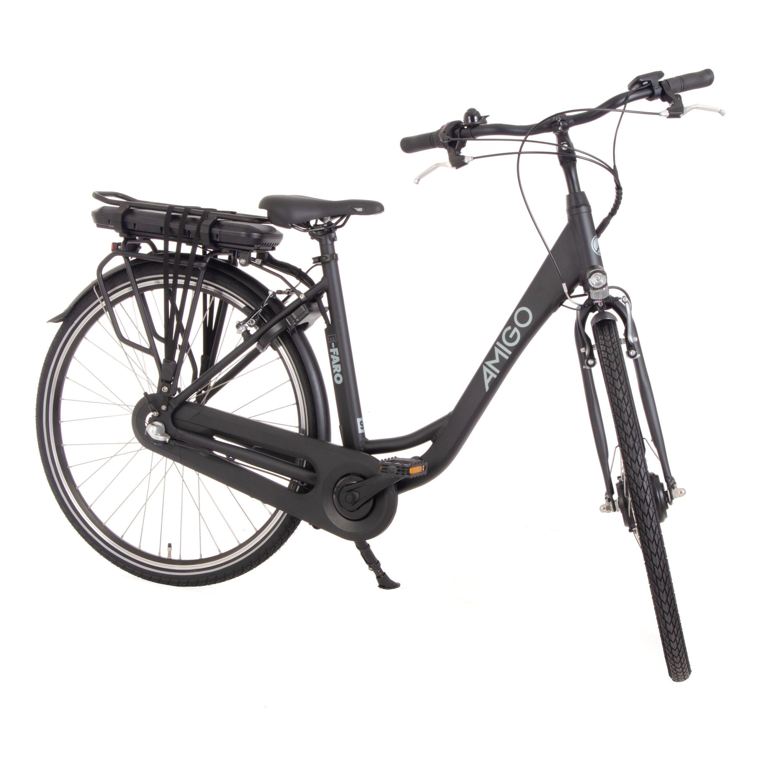 AMIGO Elektrische Stadsfiets E-Faro S1 28 Inch 50 cm Dames 3V V-Brakes Matzwart 4/7