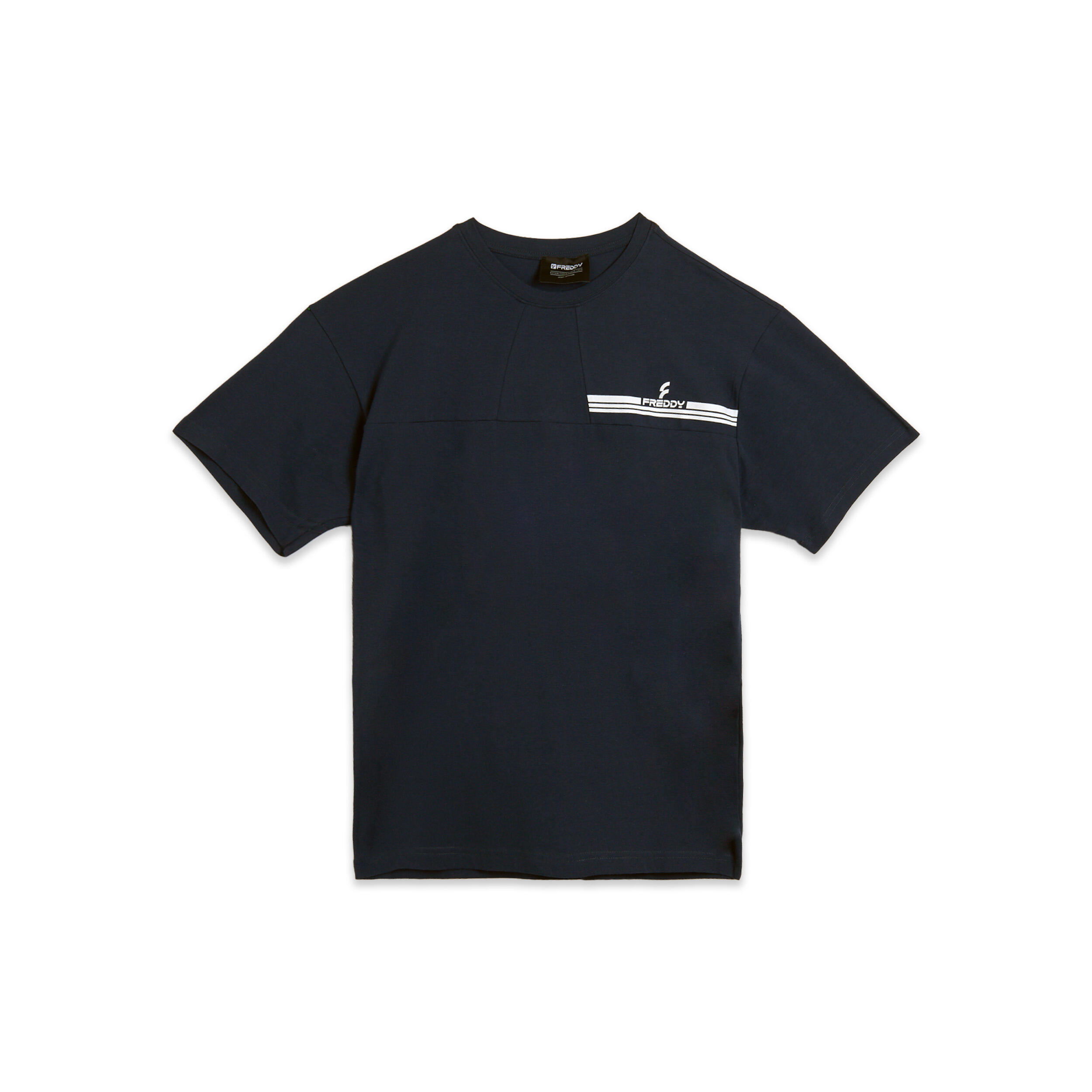 FREDDY T-shirt con cuciture a blocchi e inserto a contrasto