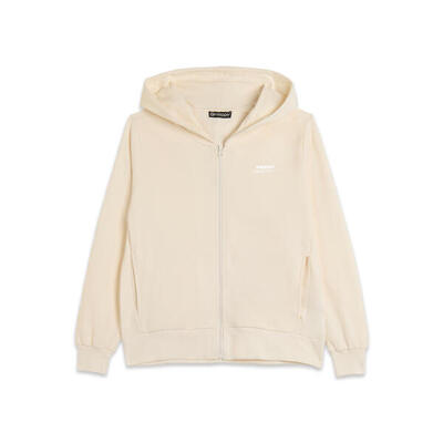 Felpa comfort fit con zip e cappuccio in french terry