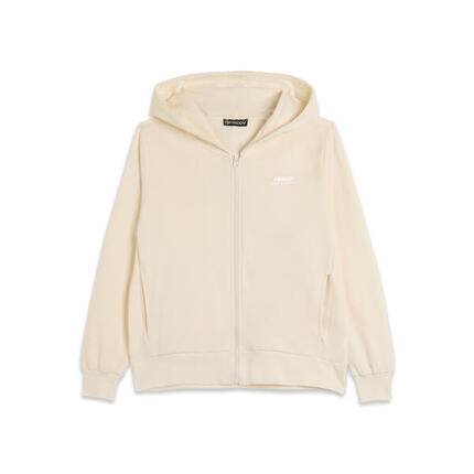 Sweat-shirt confortable avec fermeture à glissière et capuche en molleton de cot