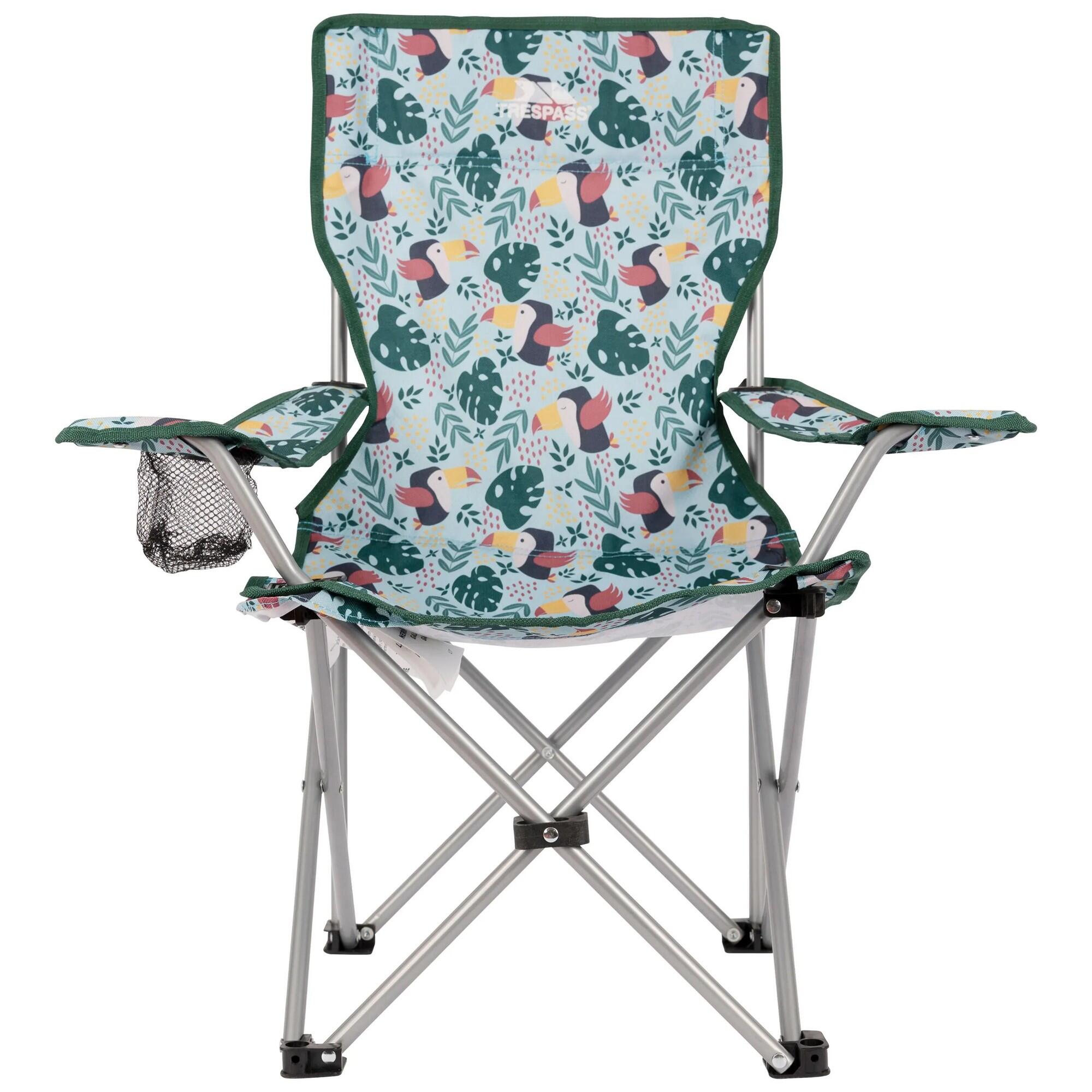 TRESPASS Sedia Da Campeggio Foglie Tropicali Bambini Trespass Joejoe Multicolore