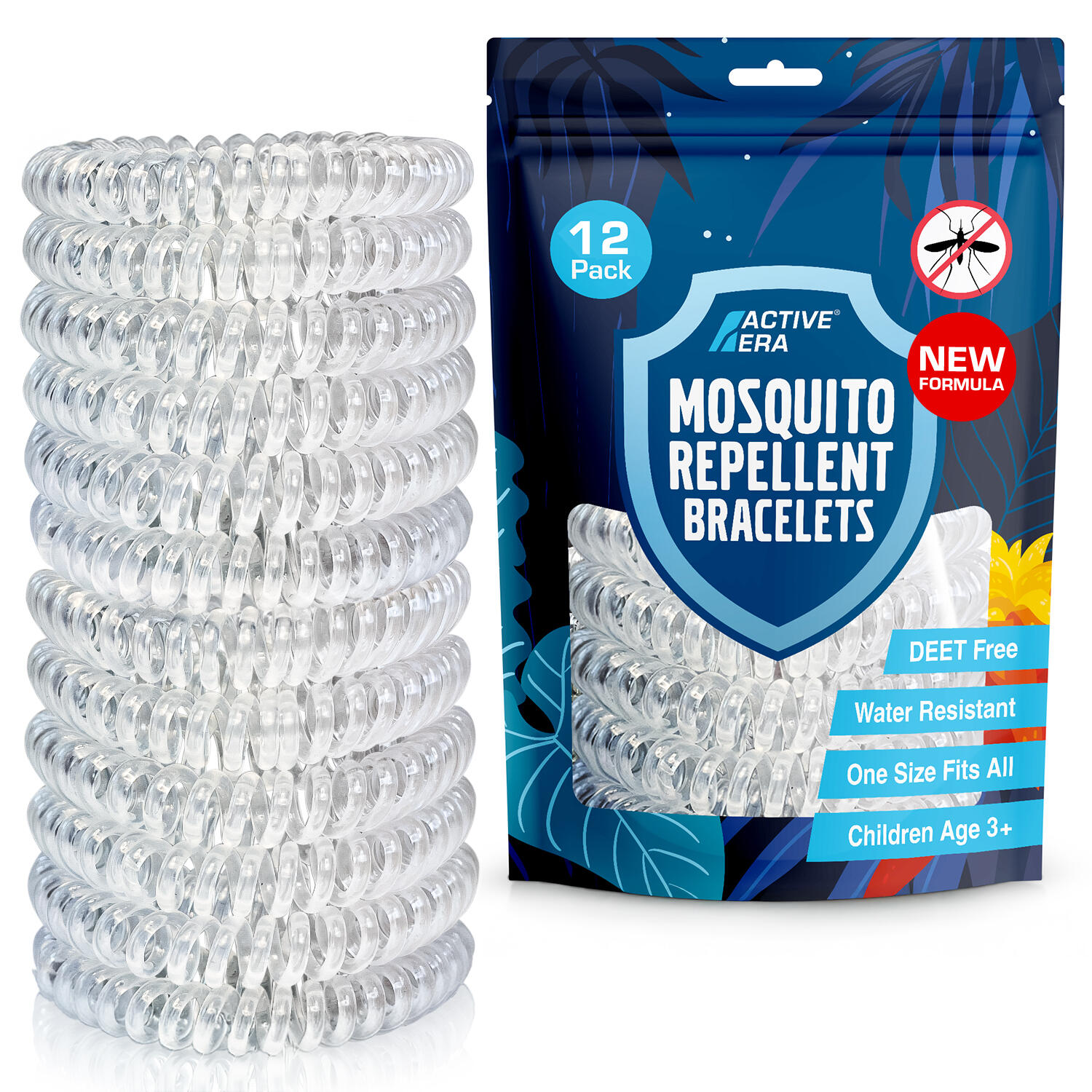 ACTIVE ERA Explorer Mosquito Repellent Bands - 12 Pack