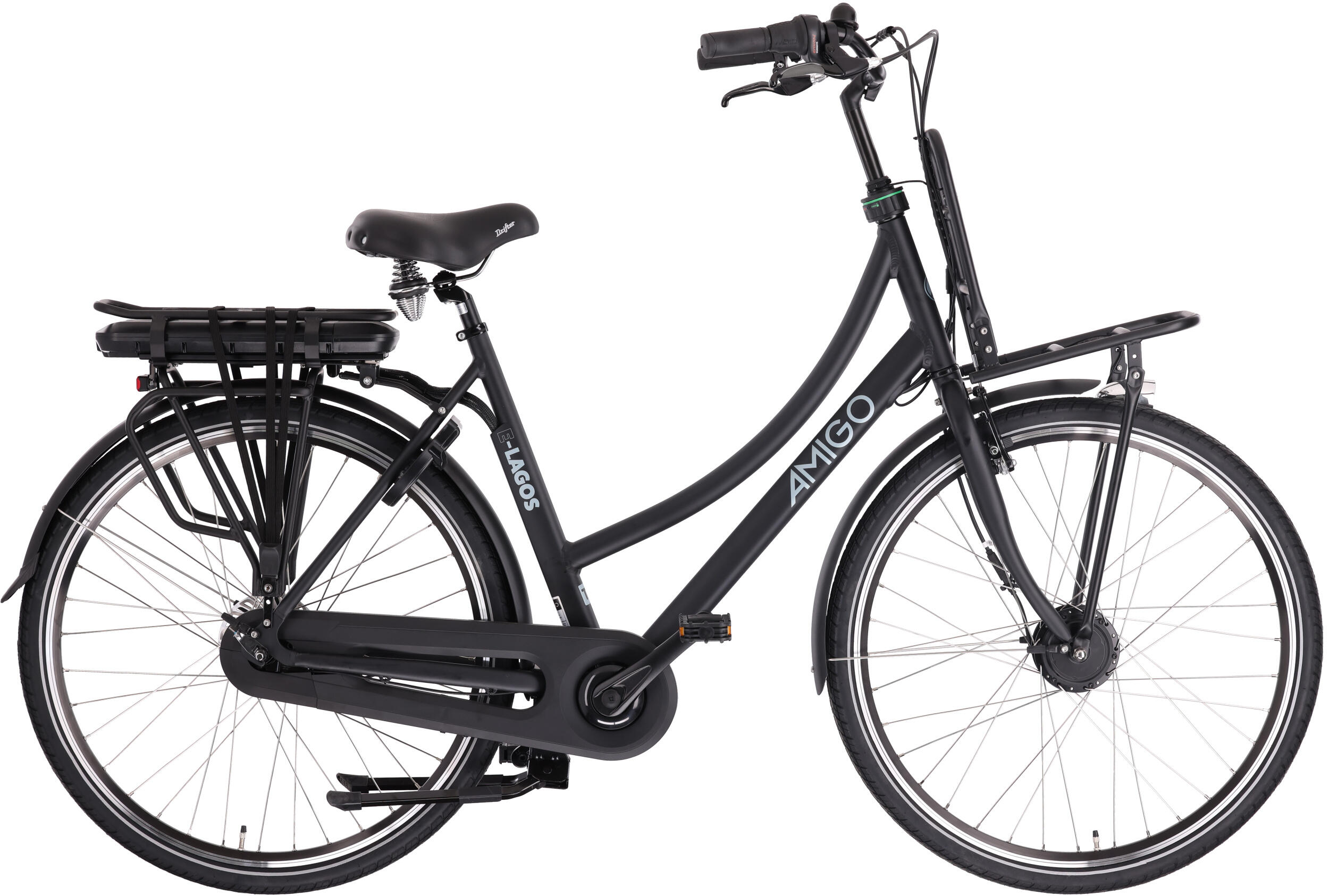 AMIGO AMIGO Elektrische Transportfiets E-Lagos T3 28 Inch 55 cm Dames 7V Rollerbrake