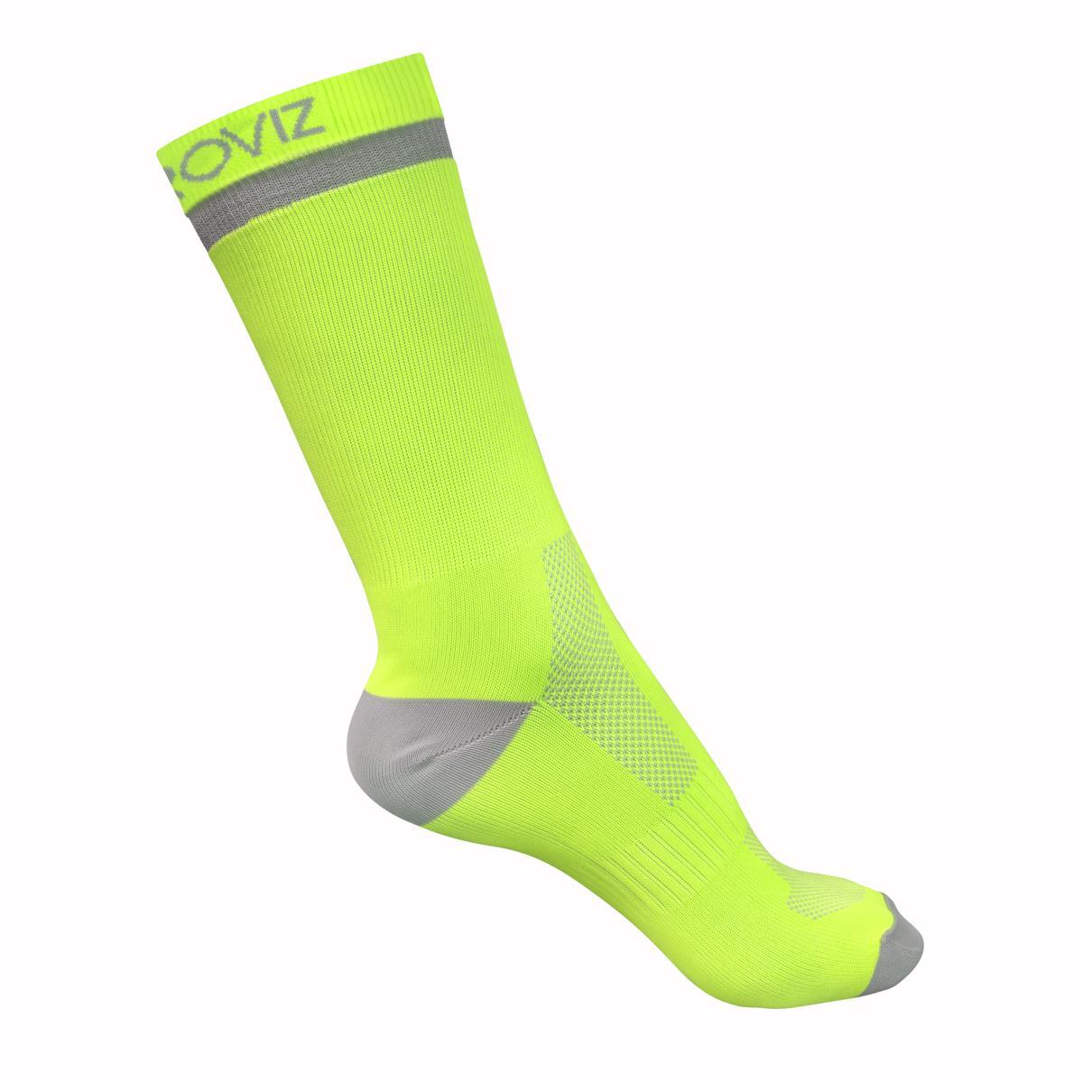 PROVIZ AIRFOOT Fluo und reflektierende Socken - 40/42 - Gelb