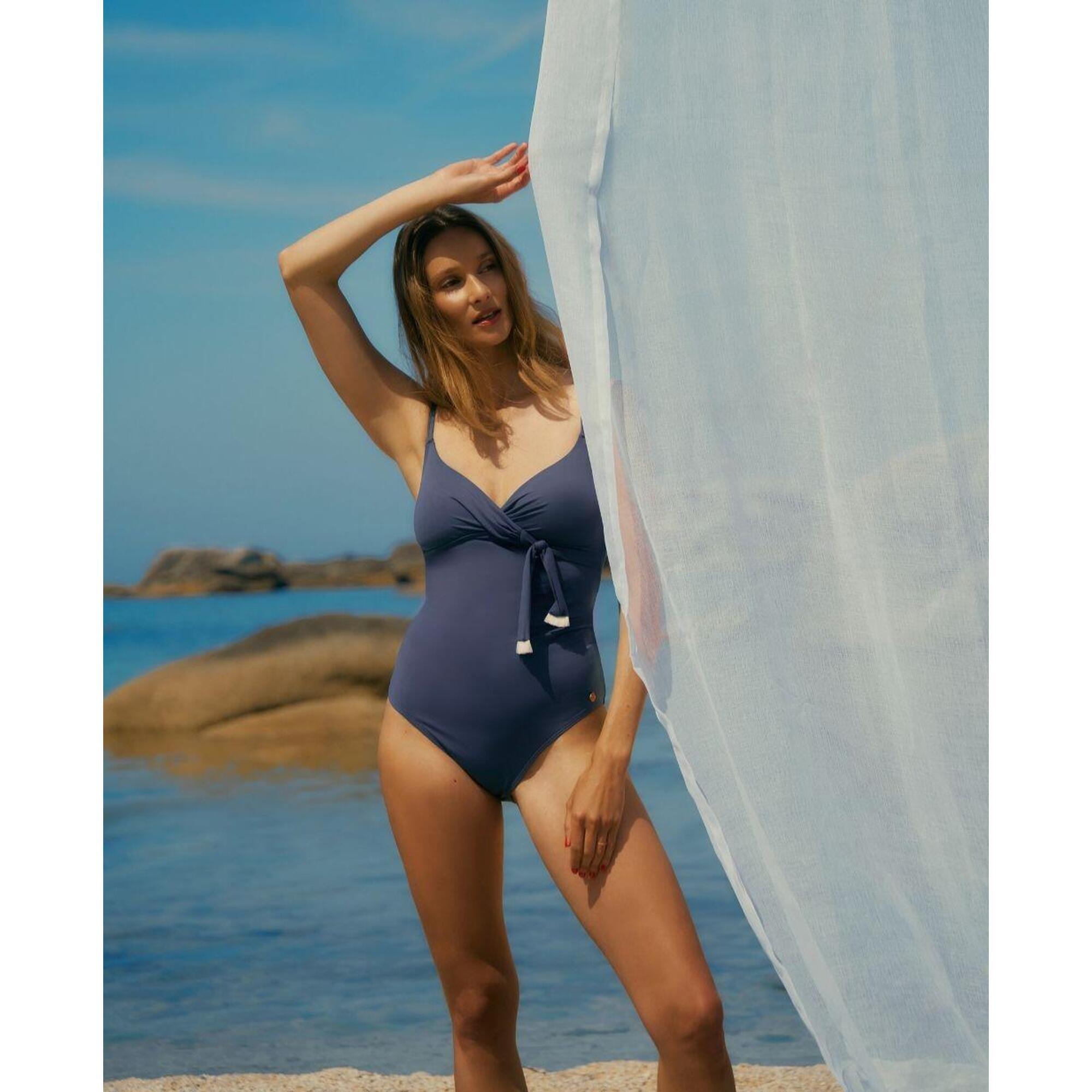 Cache Coeur - Maillot De Bain De Grossesse Manitoba - Maillot De Bain 1 Pièce - Bleu - 40 M - Decathlon