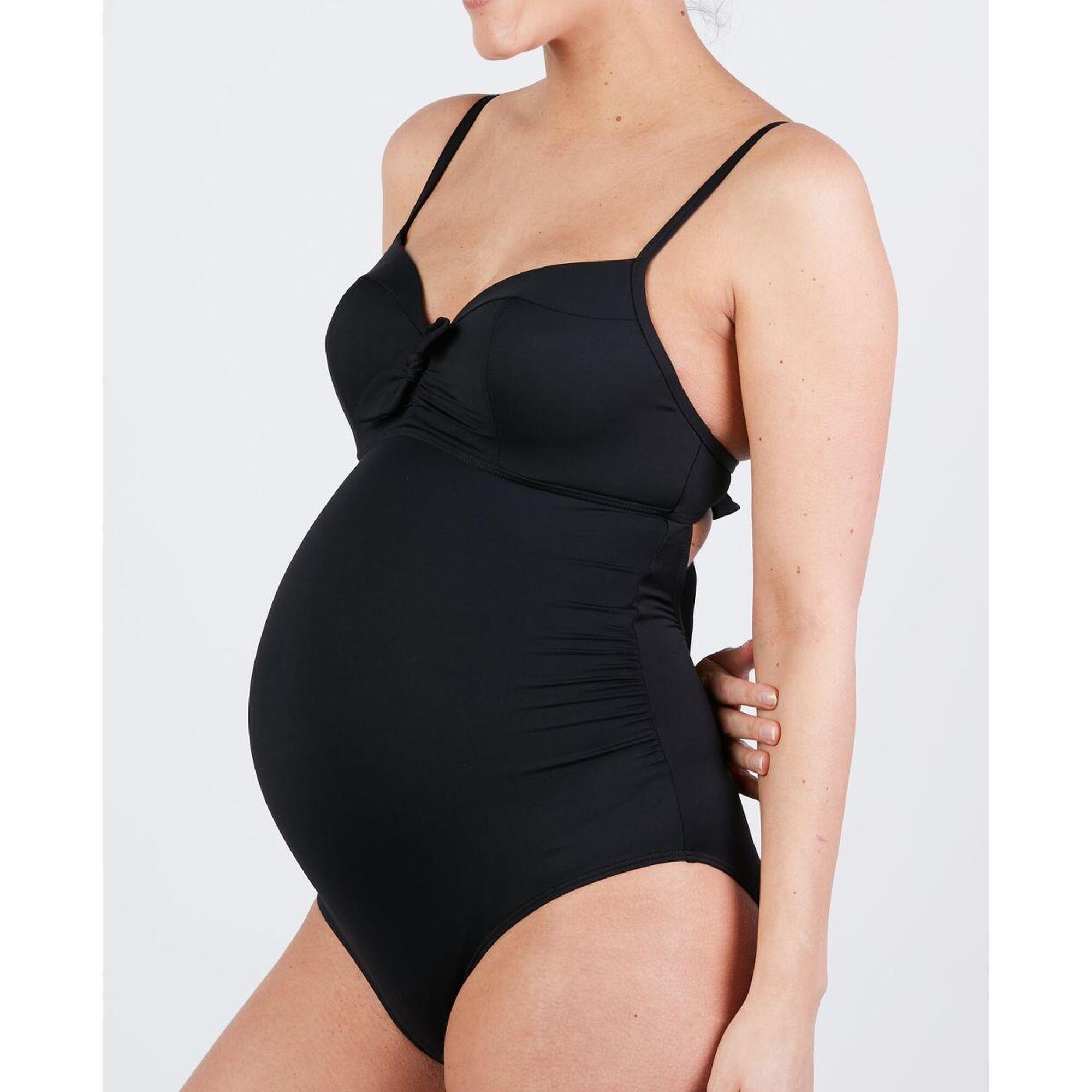 Cache Coeur - Maillot De Bain De Grossesse Avec Armatures Monaco - Maillot De Bain 1 Pièce - Noir - 52 2xl - Decathlon