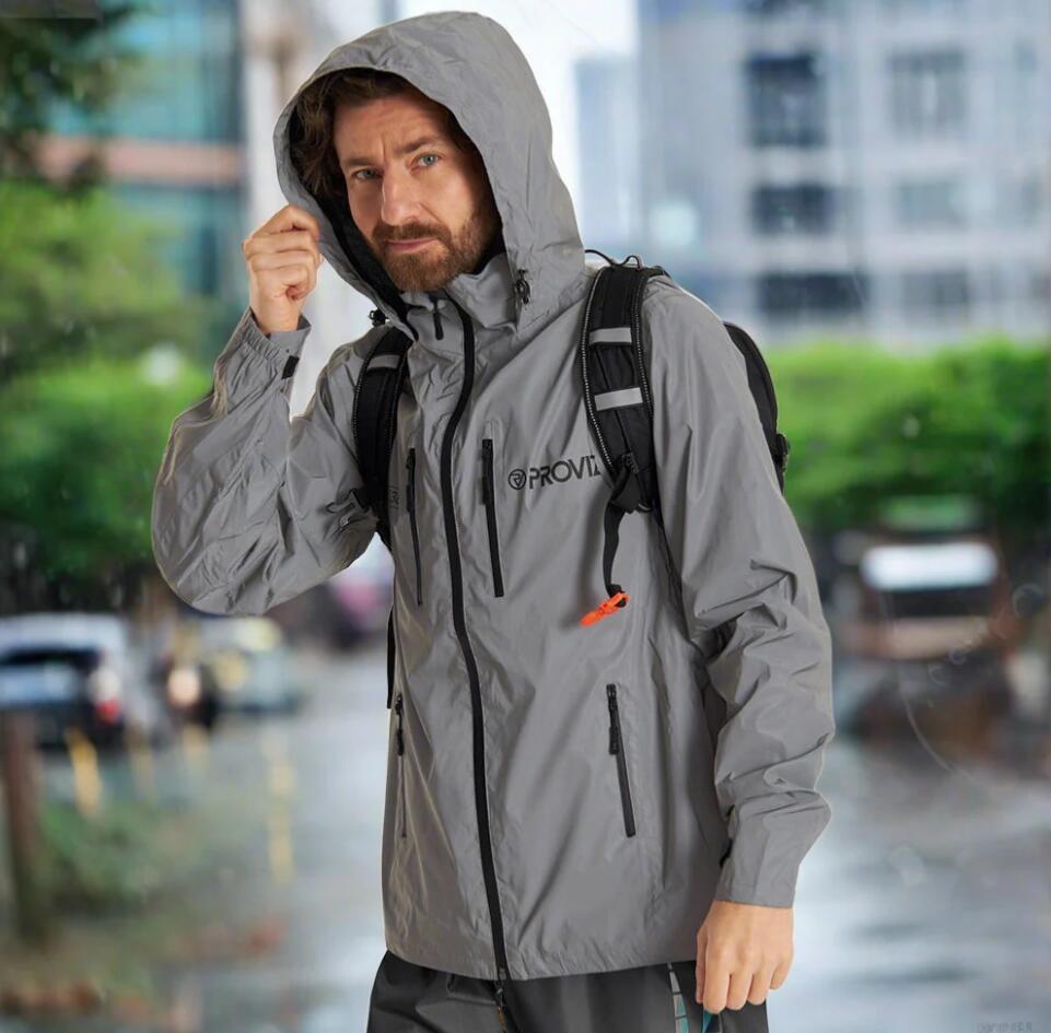 Regenjacke Winterjacke Herren Reflektierend Reflektierende Jacke