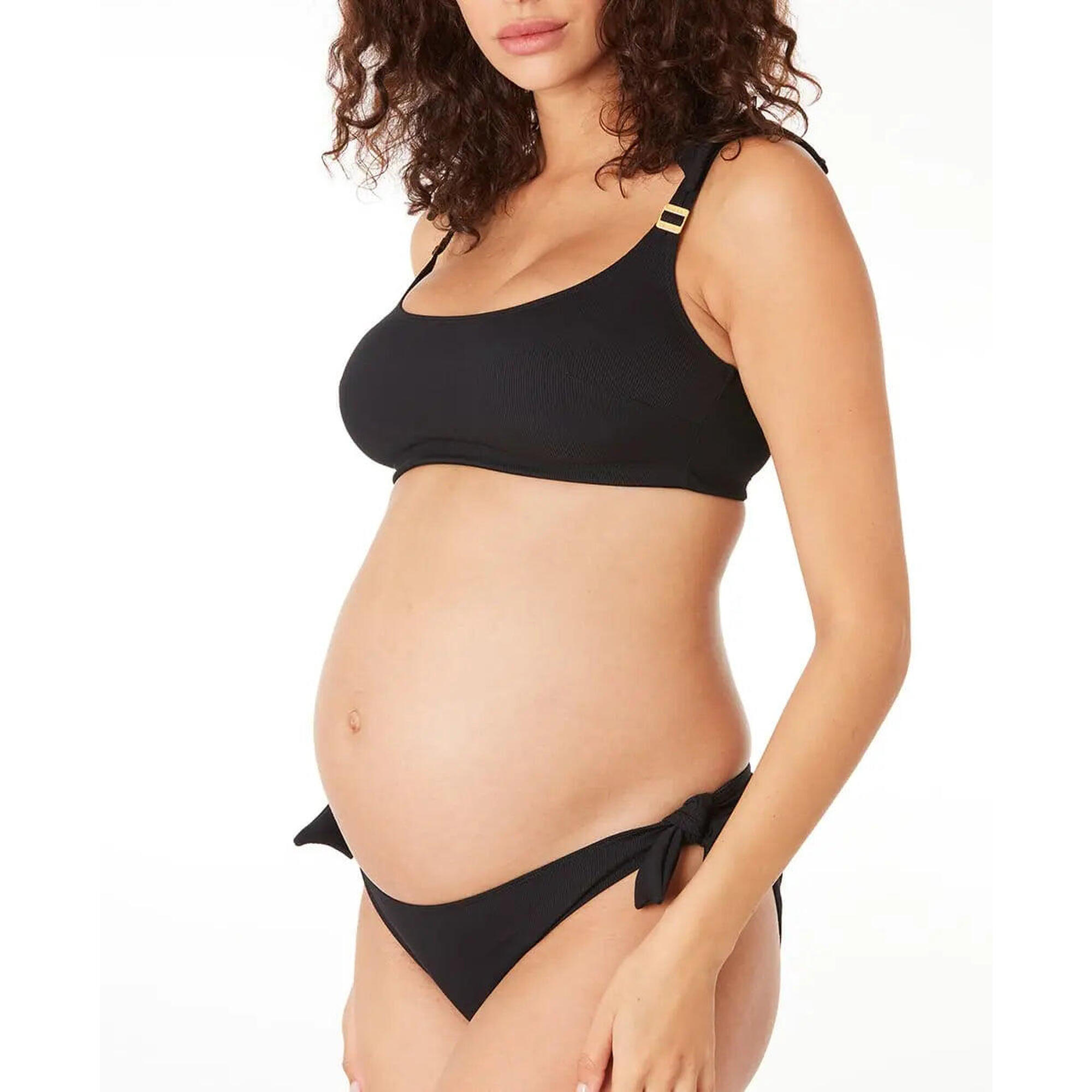 Cache Coeur - Bikini De Grossesse Porto Vecchio - Maillot De Bain 2 Pièces (bikini) - Noir - 38 S - Decathlon