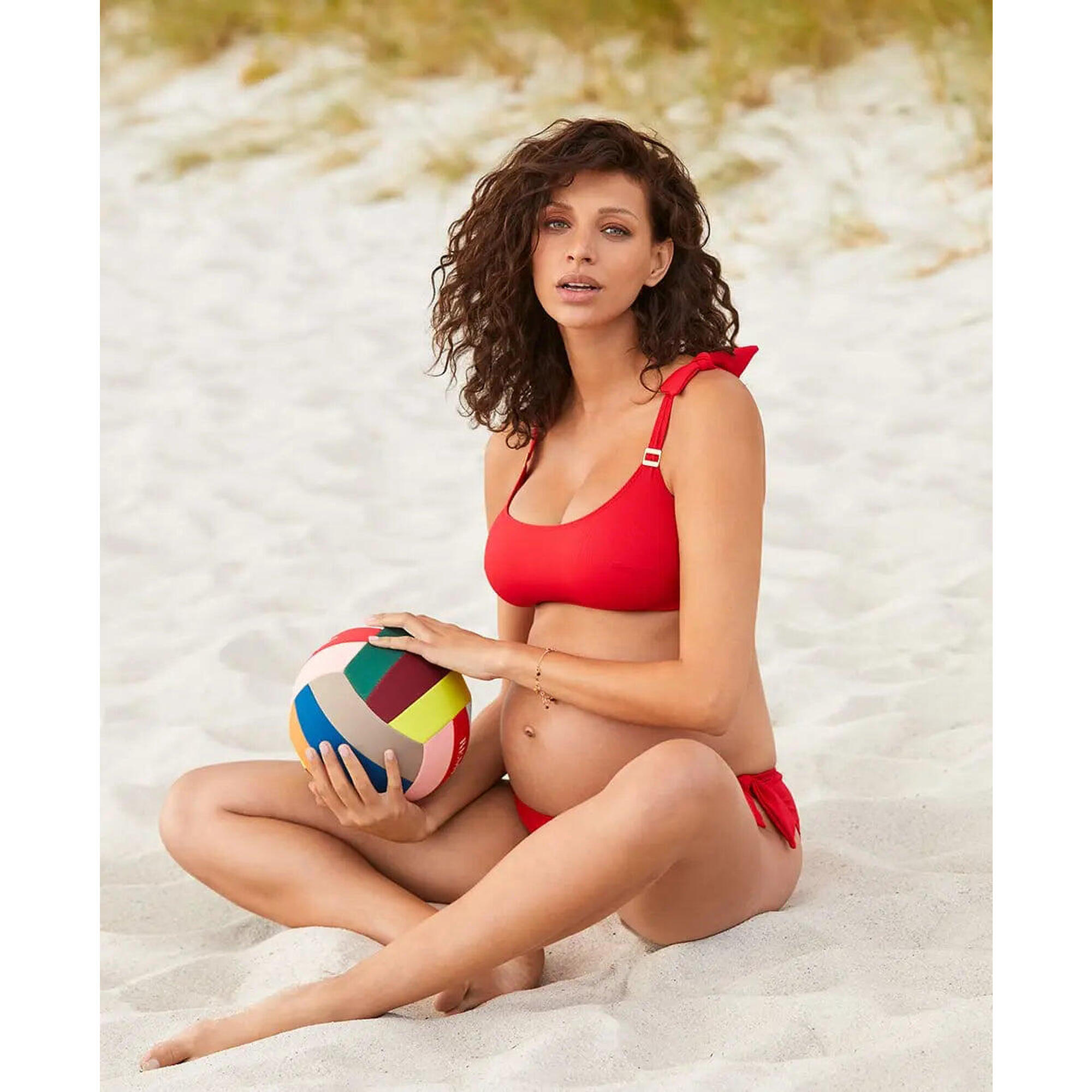 Cache Coeur - Bikini De Grossesse Porto Vecchio - Maillot De Bain 2 Pièces (bikini) - Rouge - 44 L - Decathlon