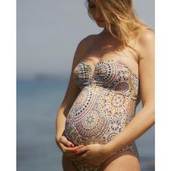 Maillot de bain de maternité 1 pièce Mandala