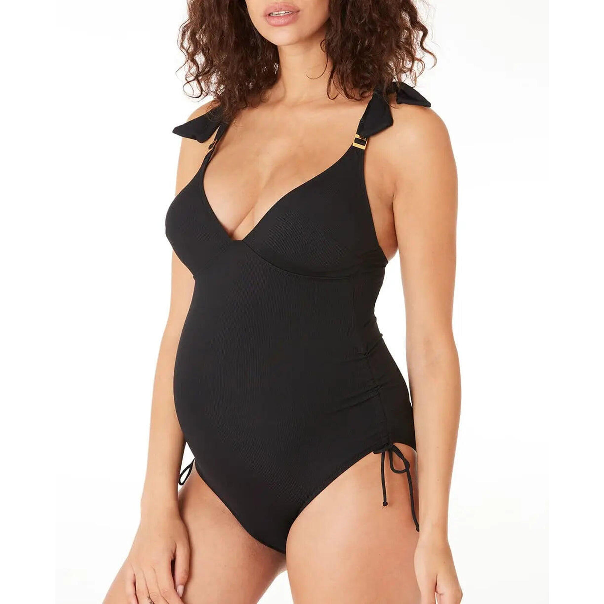 Cache Coeur - Maillot De Bain De Grossesse Porto Vecchio - Maillot De Bain 1 Pièce - Noir - 44 L - Decathlon