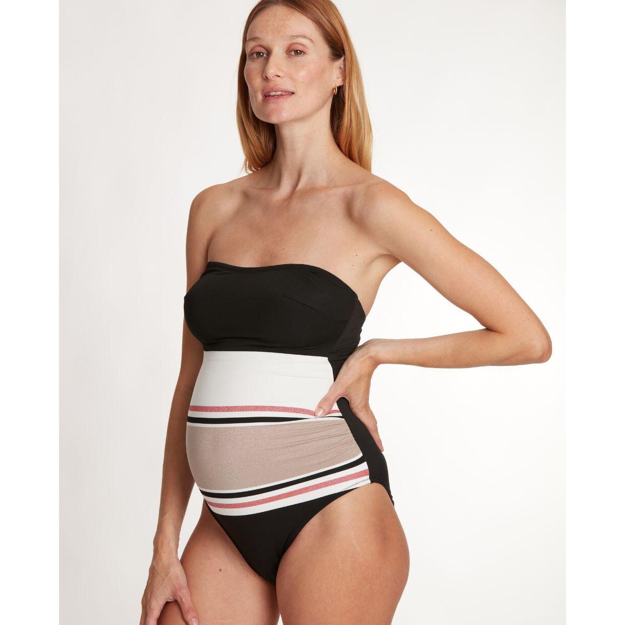 Cache Coeur - Maillot De Bain De Maternité Riviera - Maillot De Bain 1 Pièce - Noir - 48 Xl - Decathlon