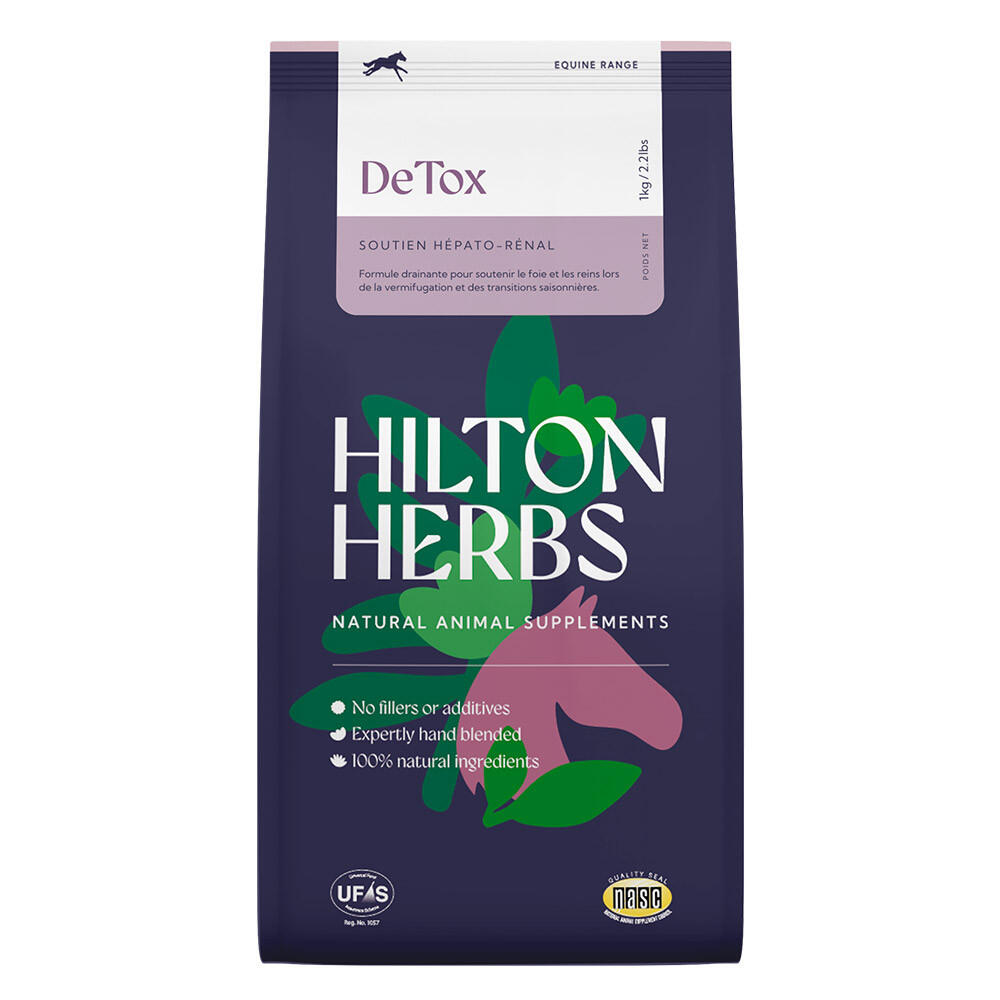 Hilton Herbs - Cure De Drainage Foie Et Reins Cheval Detox Hilton Herbs 1kg - Argile - 1 Kg - Decathlon