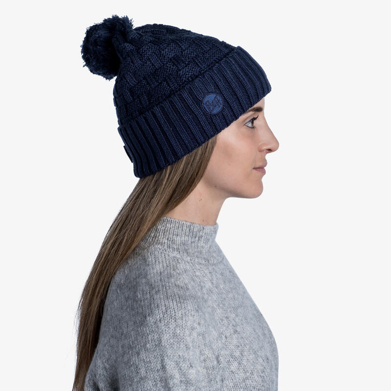 Gebreide muts en fleece muts Airon unisex wintermuts 4/5