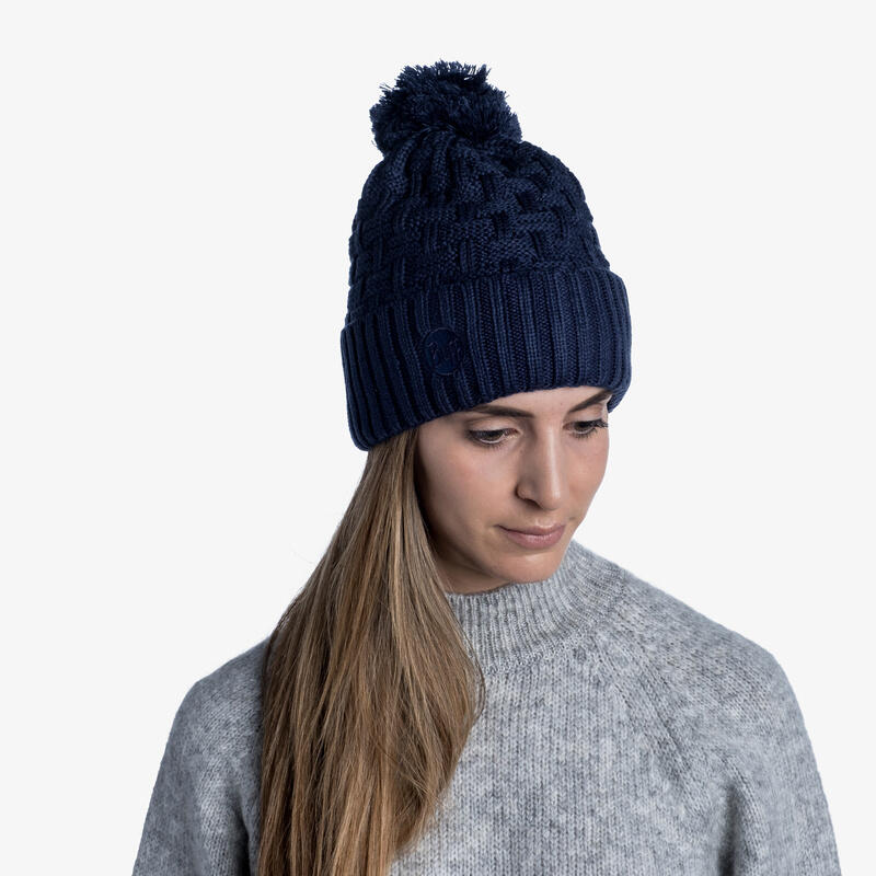 Gebreide muts en fleece muts Airon unisex wintermuts 3/5