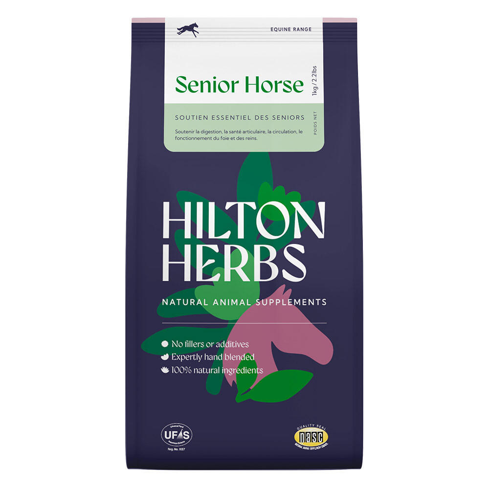 Complément cheval âgé Senior Horse Hilton Herbs 1Kg 1/3