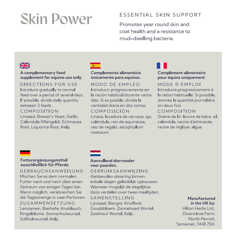 Soutien essentiel de la peau Skin Power Hilton Herbs 2Kg 3/3