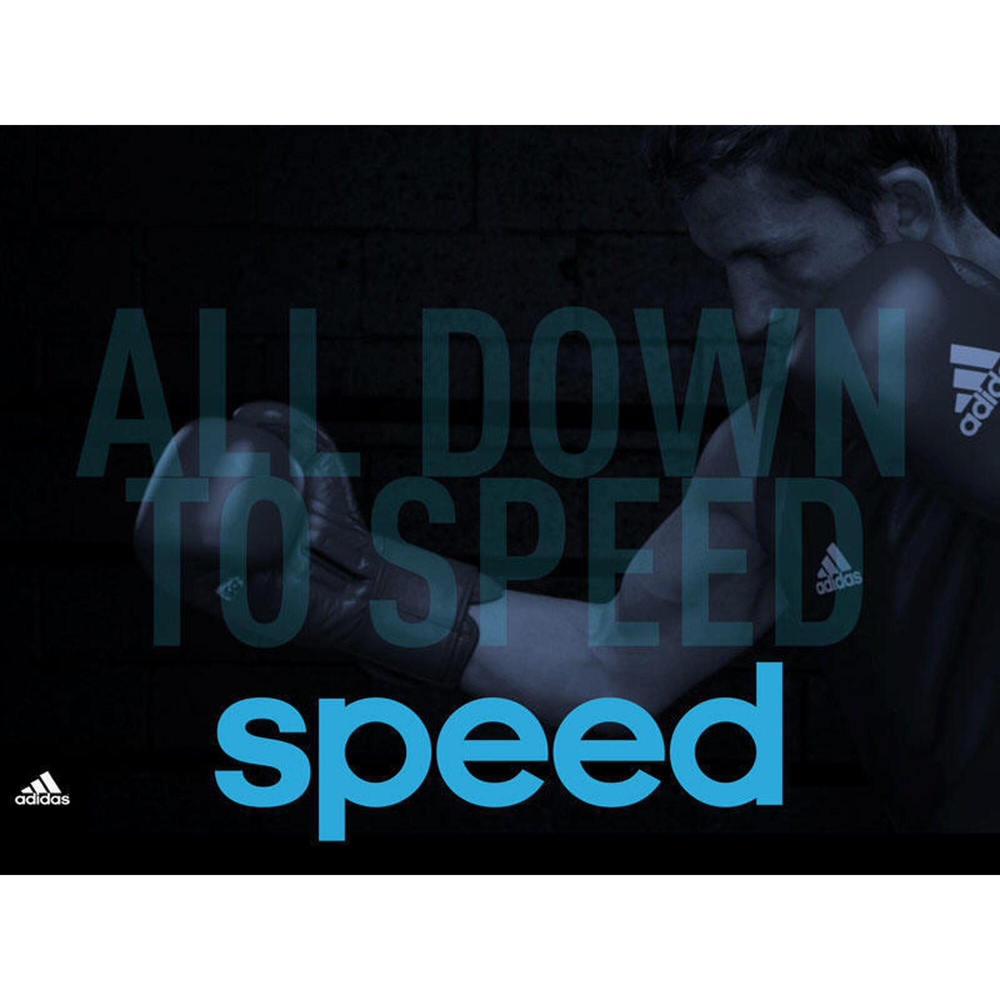 Gants de boxe Adidas Speed 100 (Kick) Bleu - 6 oz
