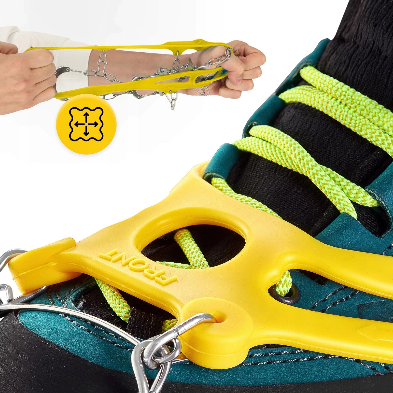 Steigeisen Mountain Goat Standard voor Berg- en Wandelschoenen 4/7