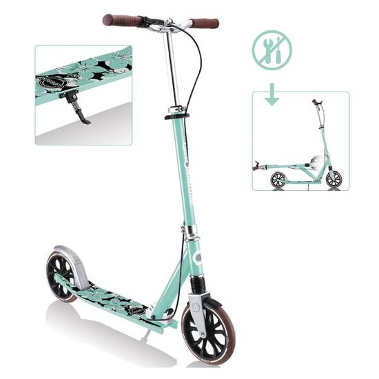 Trottinette NL 205 DELUXE grandes roues - Vert Menthe
