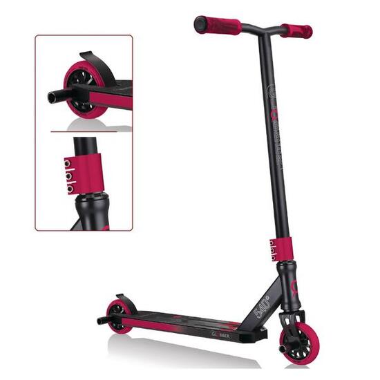 Patinete globber stunt scooter GS negro y rojo