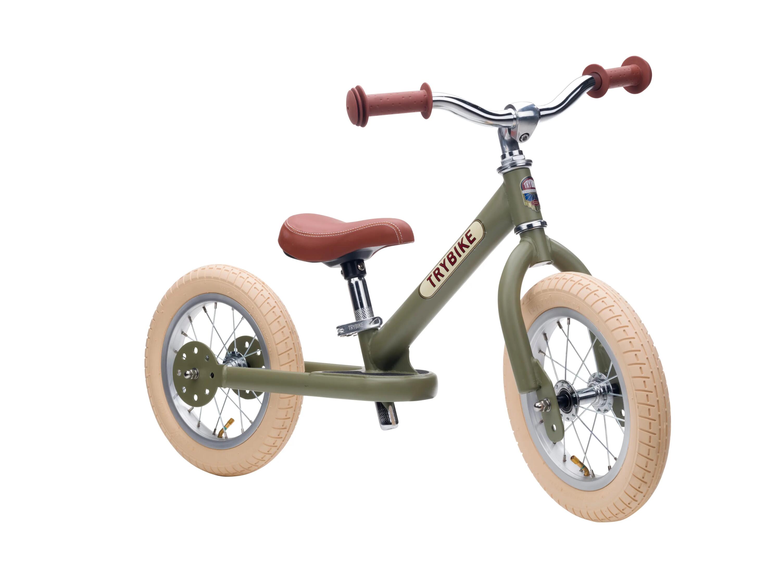 Trybike draisienne Steel vert vintage - vélo deux roues 3/7