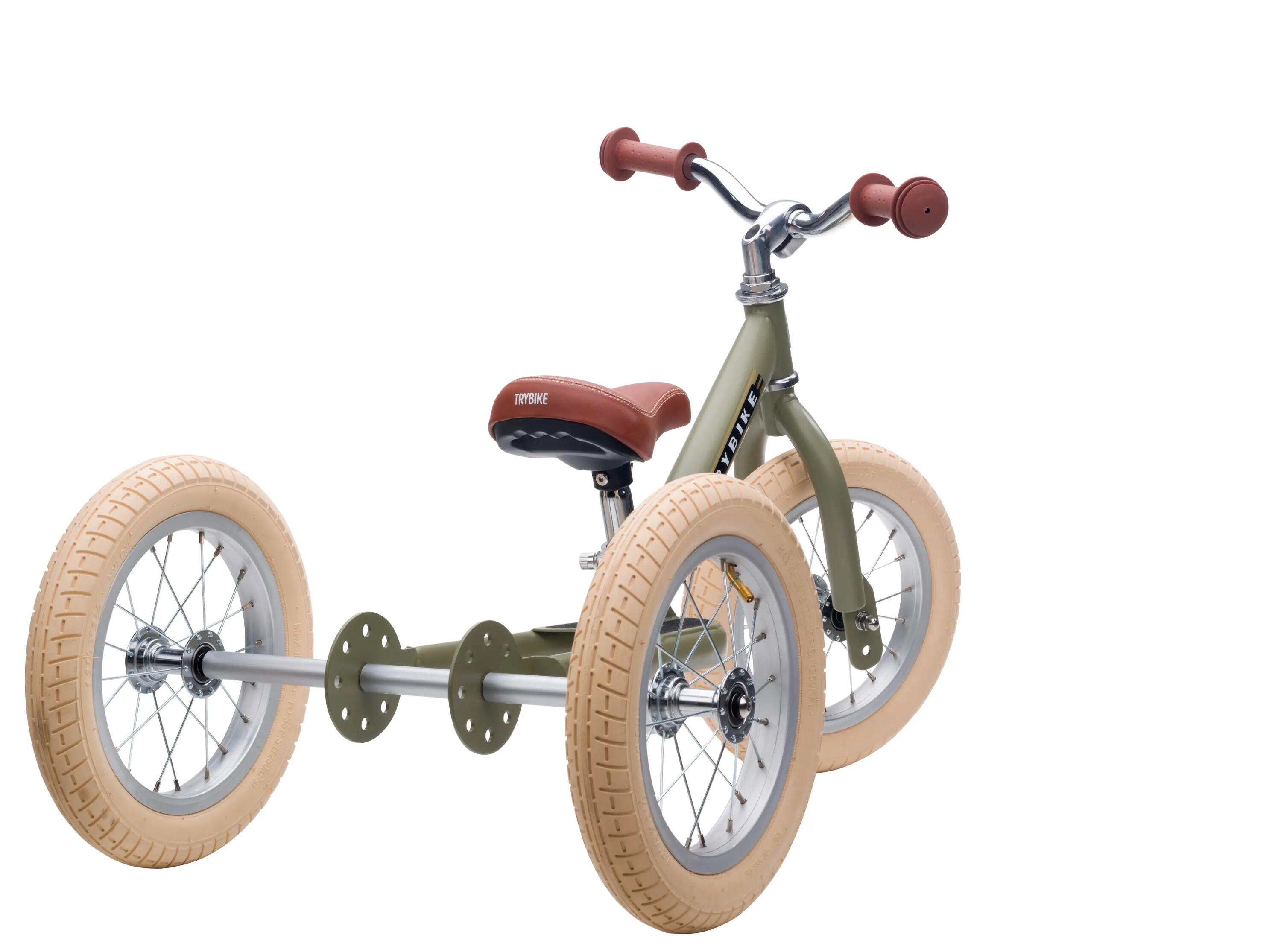 Trybike draisienne Steel vert vintage - vélo deux roues 2/7