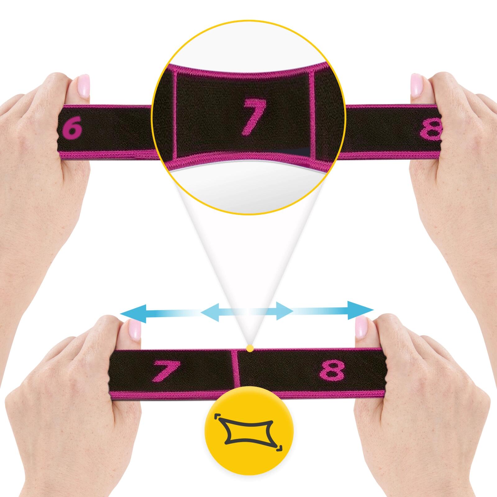 Fascia elastica ginnastica fitness yoga pilates riabilitazione 90 cm 4FIZJO 2/7