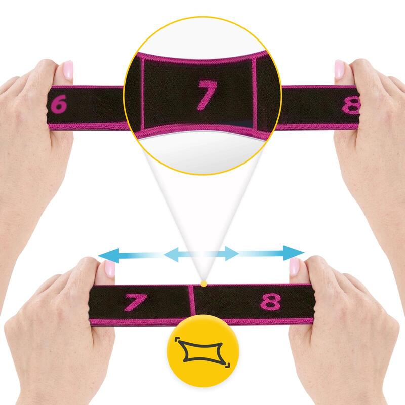 Bandă gimnastică pentru întindere 4FIZJO, 90 cm