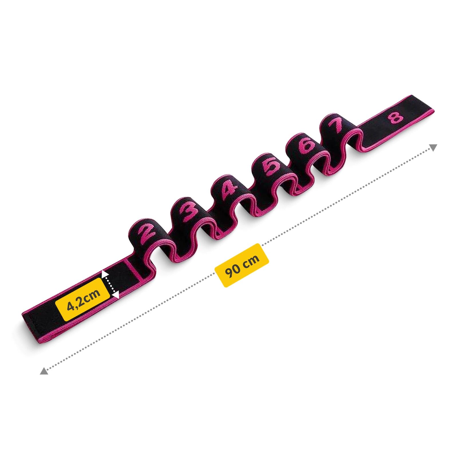 Fascia elastica ginnastica fitness yoga pilates riabilitazione 90 cm 4FIZJO 5/7