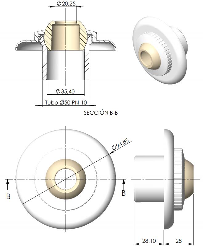 Gran impulso caudal boca - concreto 3/3