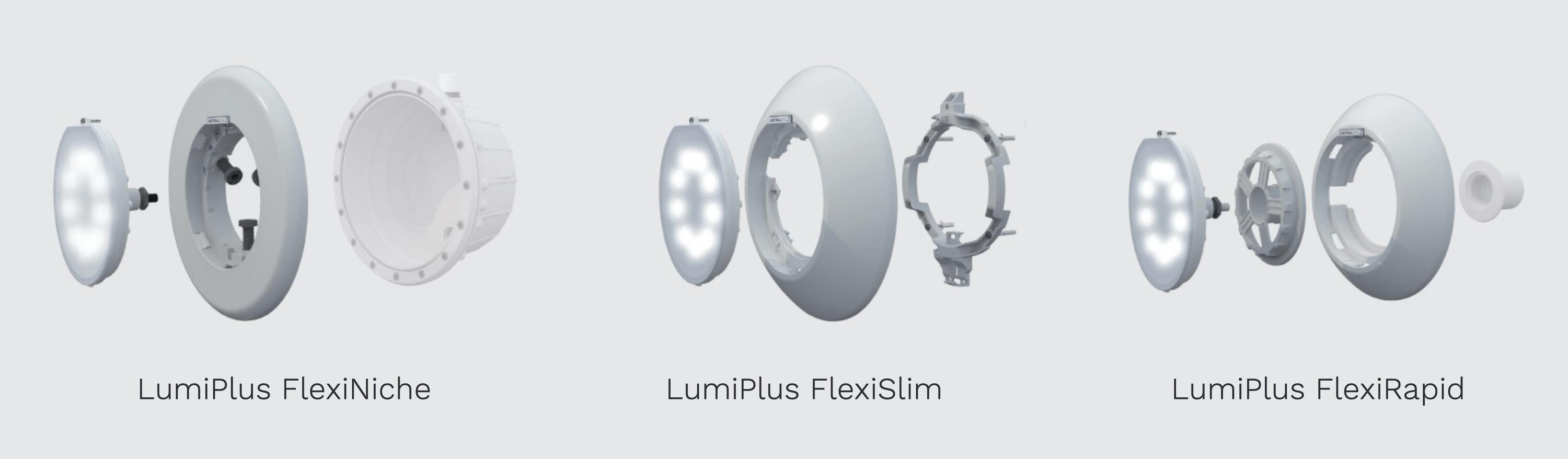 DC Flexiniche: Cuerpo del proyector Todo el punto de acero inoxidable de la luz 2/3