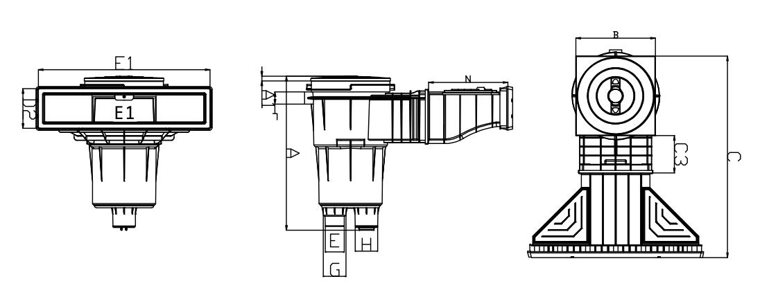 Weißer Skimmer A600 3/3