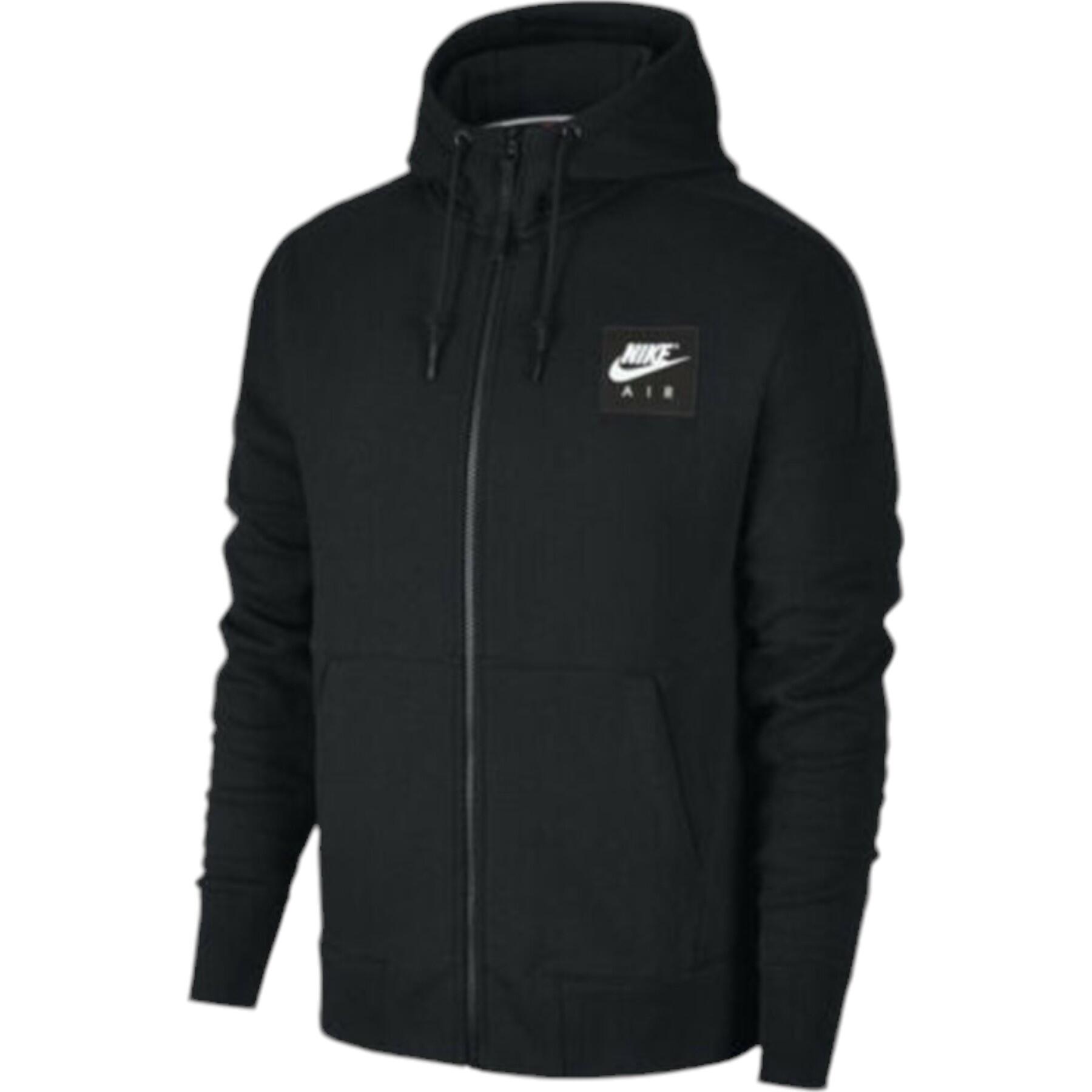 NIKE AIR 886044 Mens Tracksuits Fleece Club Zip Arm Print Hoodie and Joggers 7/7