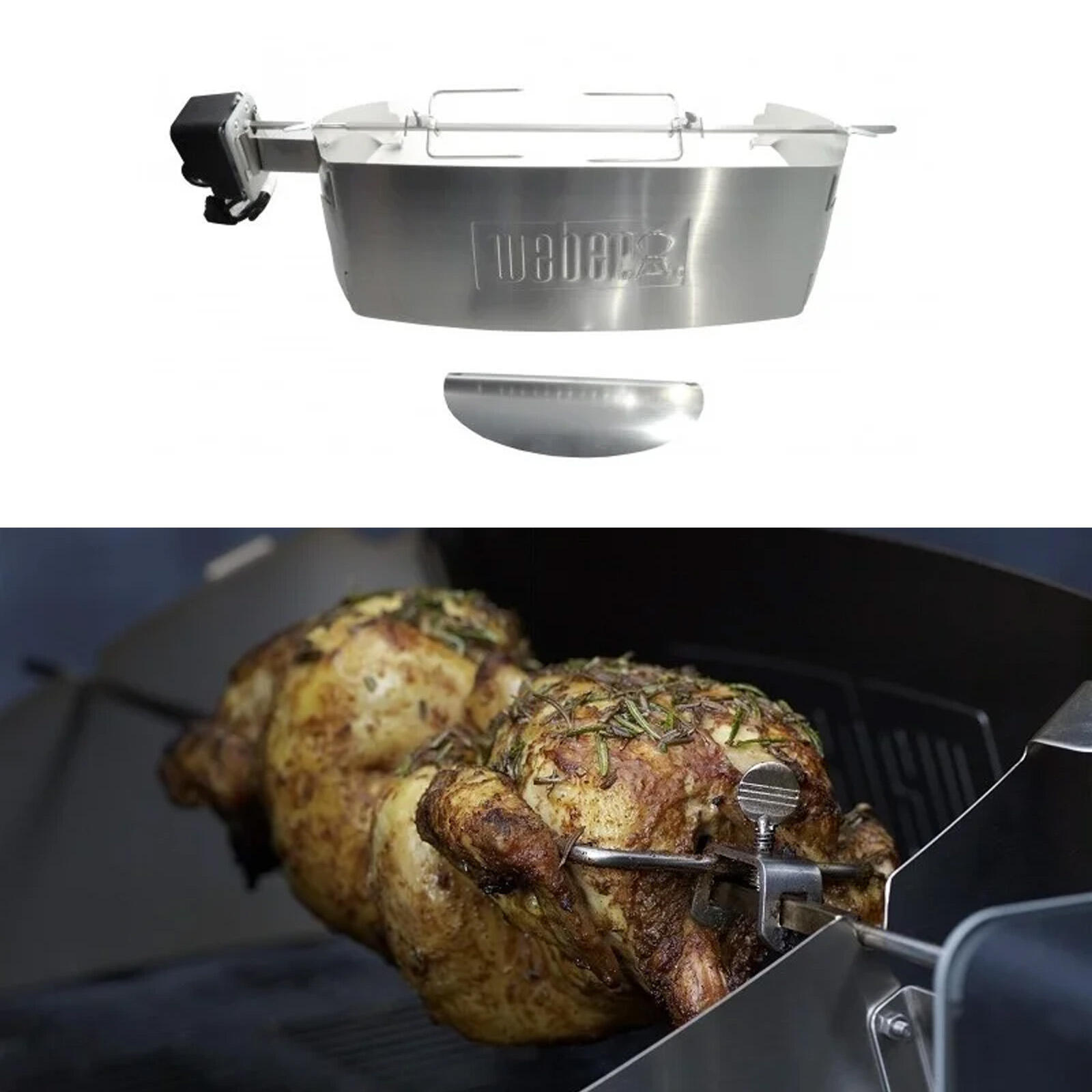 Brochadora rotativa Taza para Weber Q 3000/300 Grill 3/3