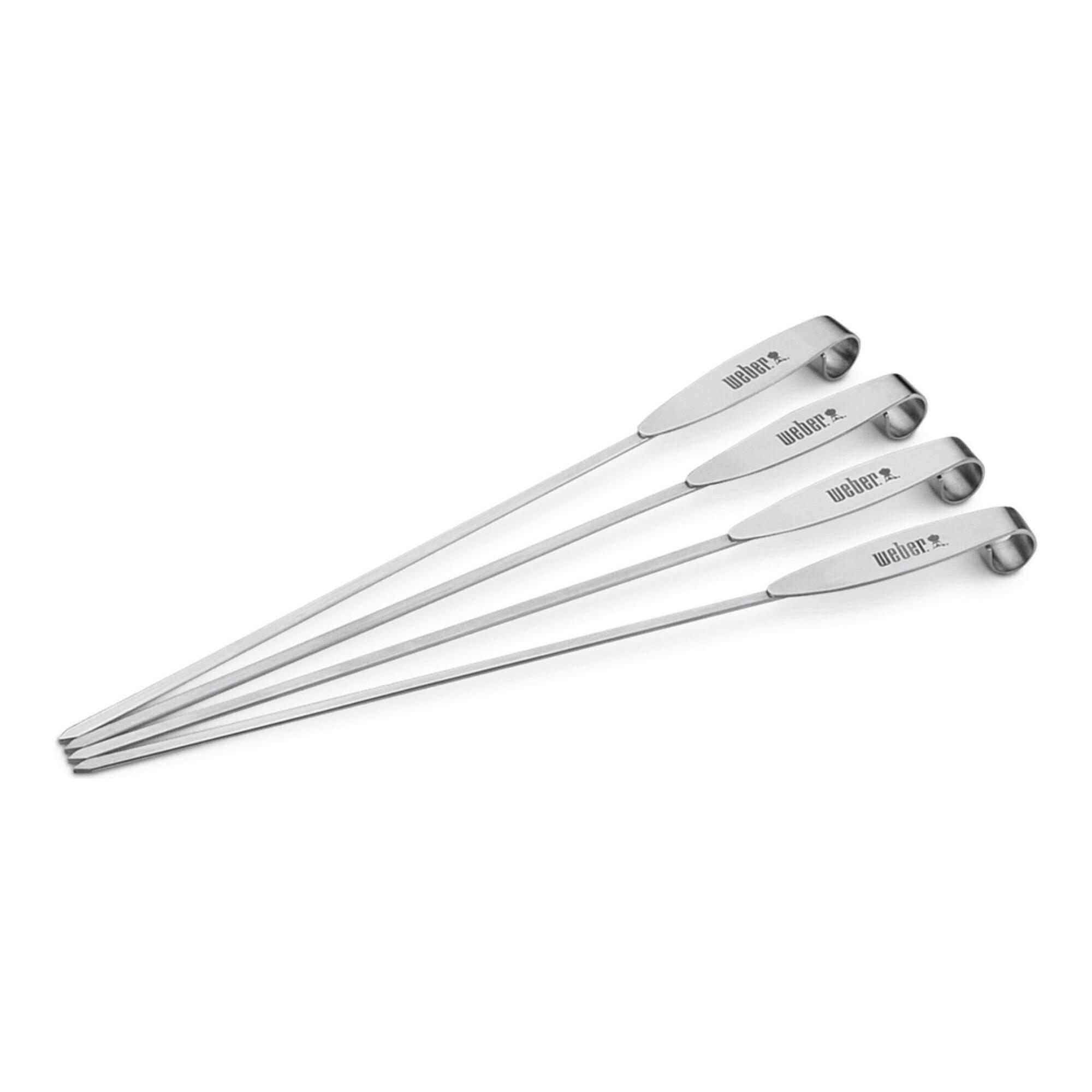 Weber - Brochettes Weber En Acier Inoxydable 4 Unités - Barbecue - Taille Unique - Decathlon