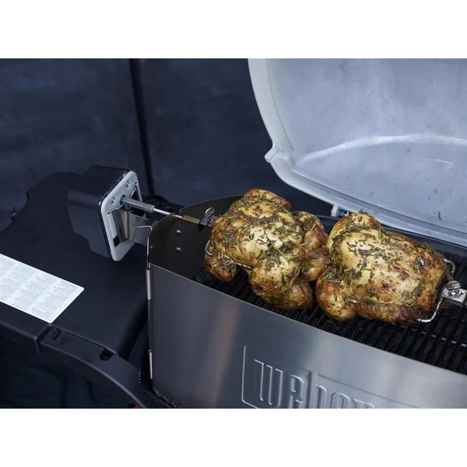Brochadora rotativa Taza para Weber Q 3000/300 Grill 2/3