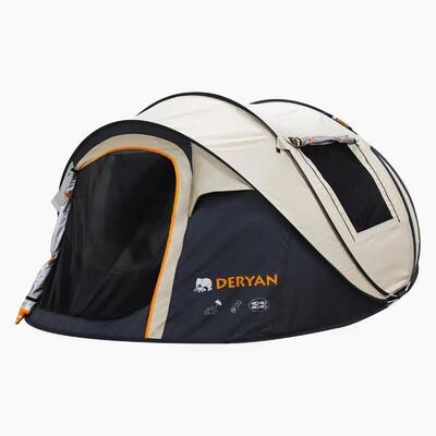Luxe pop up tent - 4 persoons - 1 second pop-up - 5000mm waterkolom -anti-uv 50+