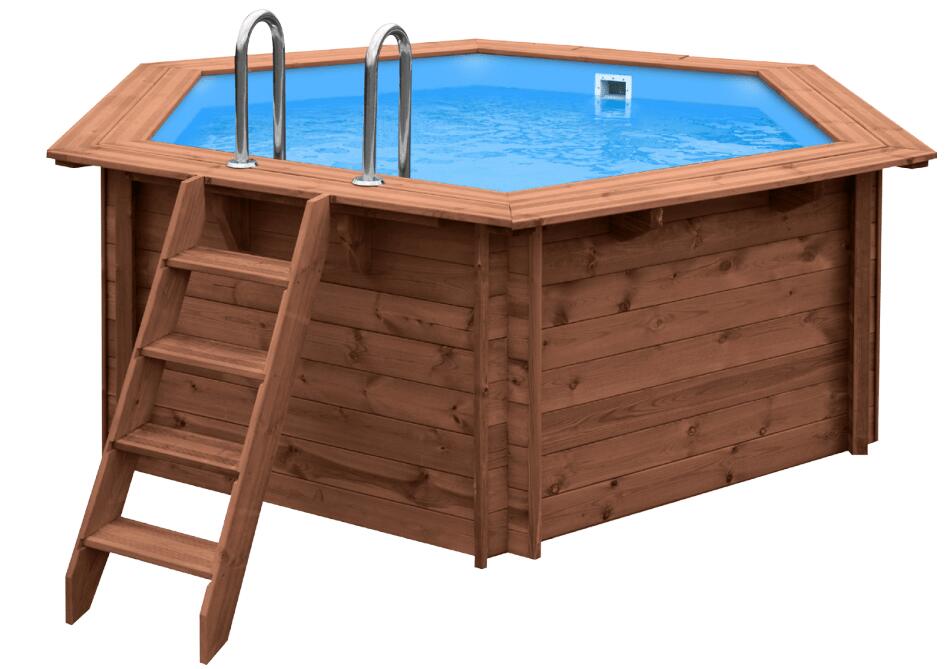 Piscina alta/sepolta - Wood (Round) - Algarve D355cm (5,56m3) 2/3