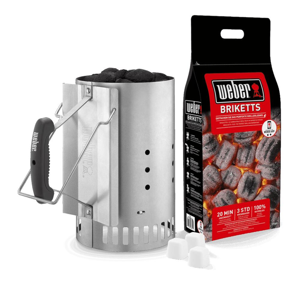 Kit rapidfire copo acendendor + briquetes 2 kg