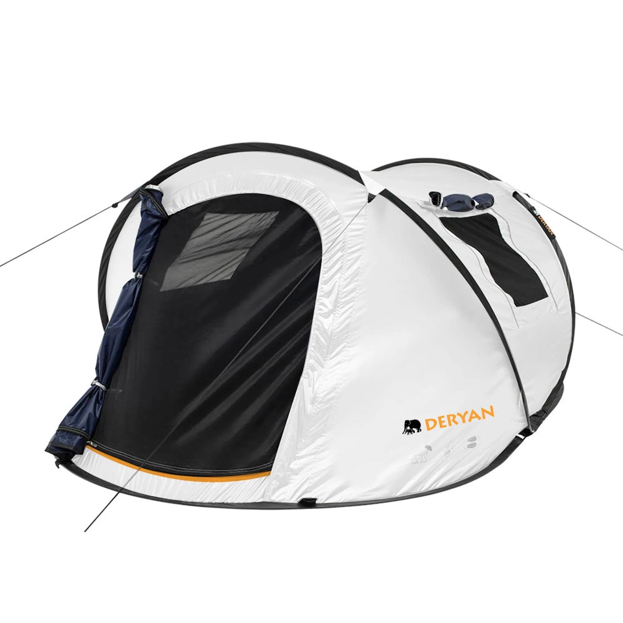 Deryan - Tente Pop-up Deryan Dome - 2 Personnes - Anti-uv 50+ - Crème - Tente - Blanc - 2 Places - Decathlon