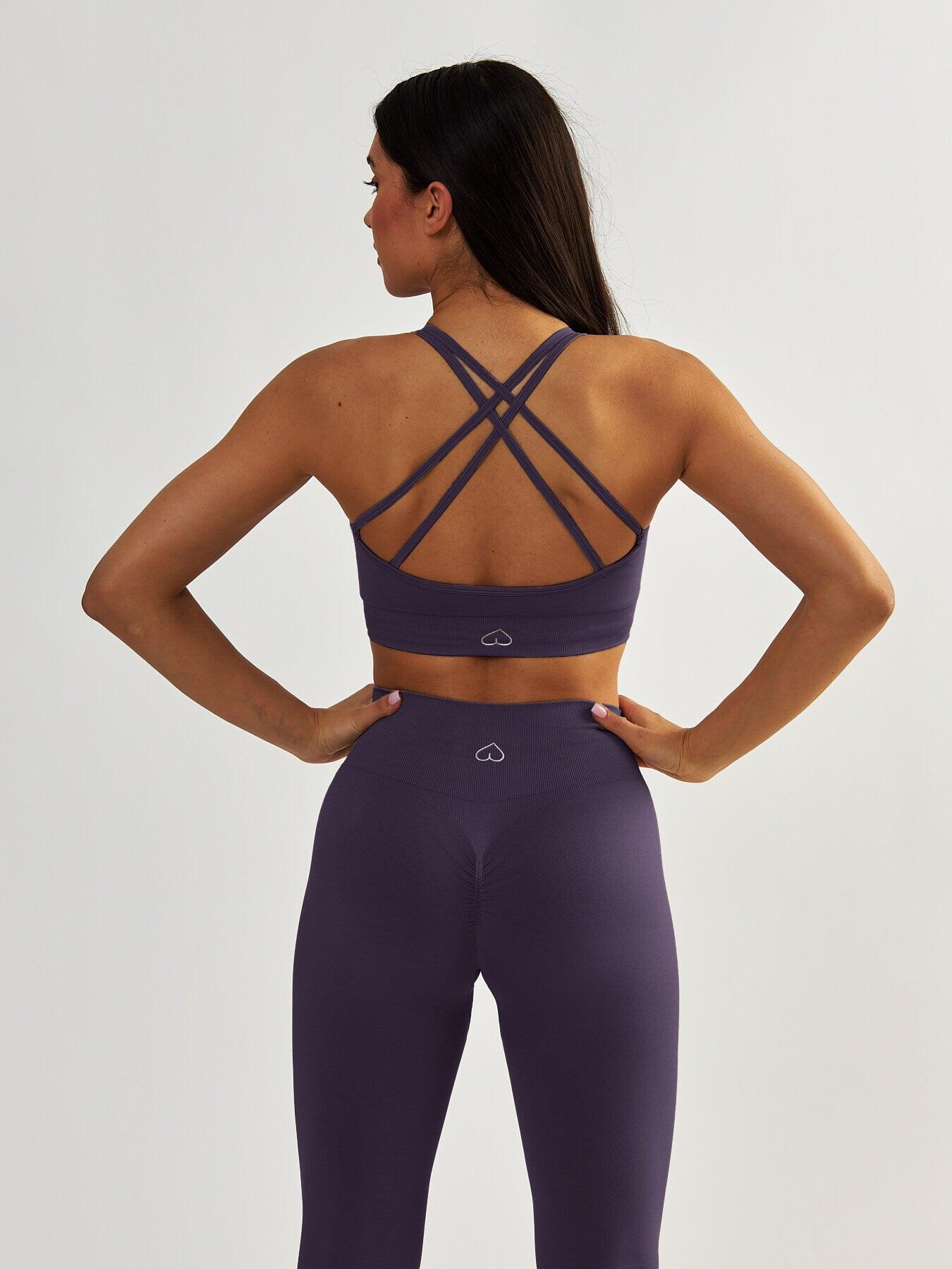 Damen Sport BH Gym Queen Violett für Sport & Freizeit 4/7