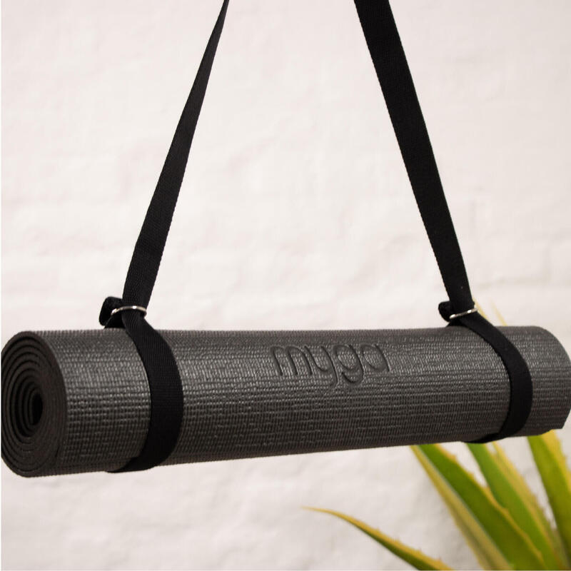 Curea de yoga Myga 2 în 1 - Neagră