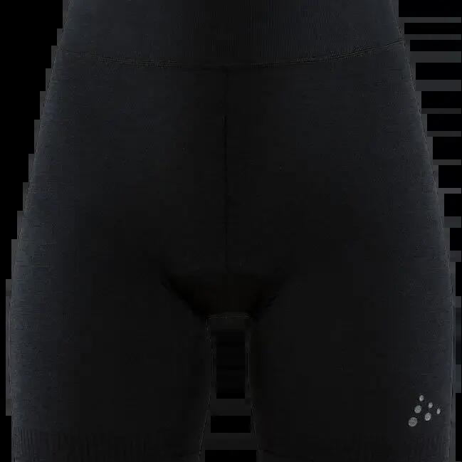 Women's Boxer with Leather Craft Fuseknit Bike Black